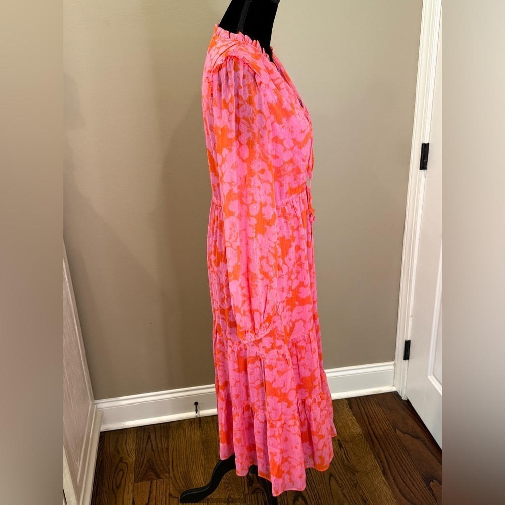 Women’s SUGARLIPS Carolina Reaper Kristen Tiered Midi Dress- Size XS - Picture 4 of 11